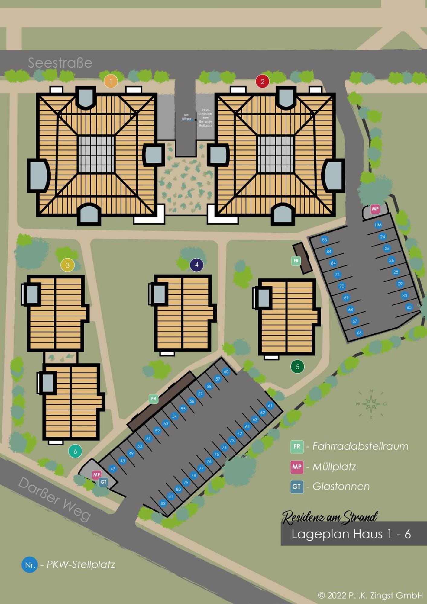 Residenz Am Strand Ostseerauschen - Wohnung 5-72 Zingst Eksteriør bilde